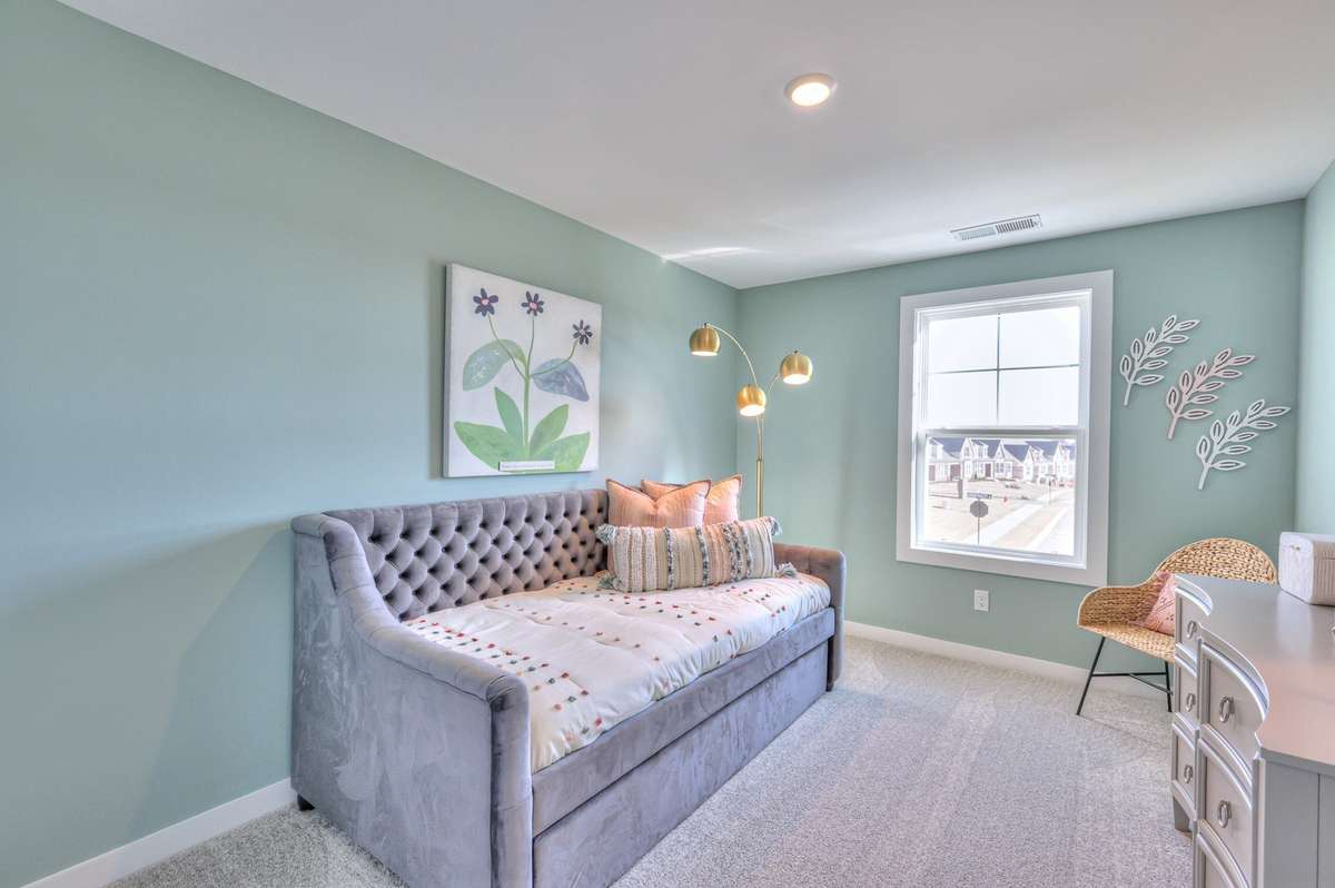 Photos are of a model home.
