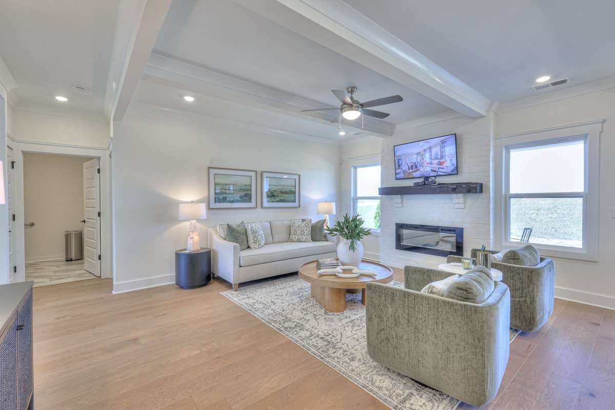 Photos are of a model home.