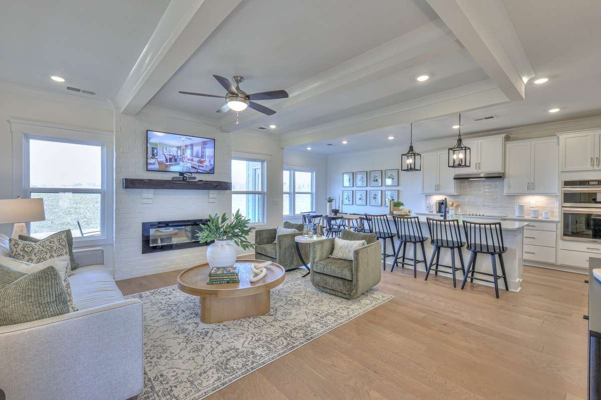 Photos are of a model home.