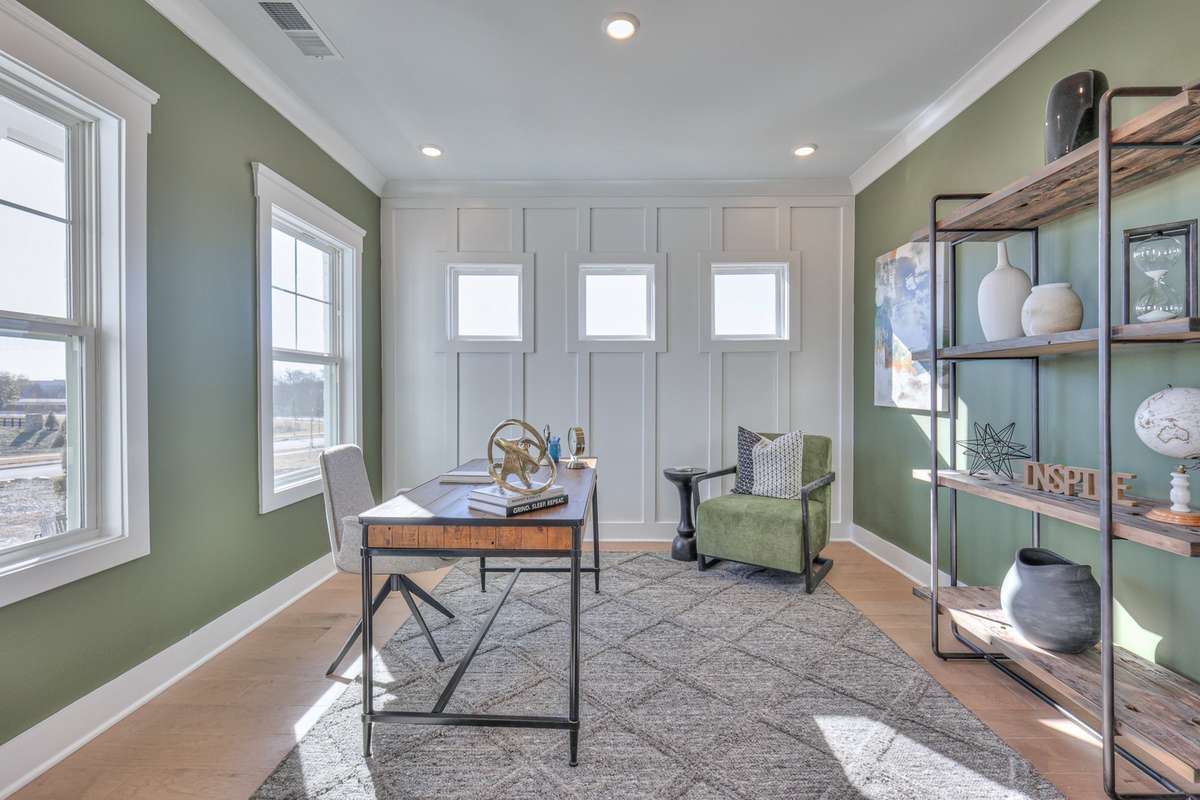 Photos are of a model home.