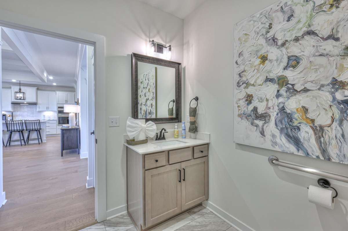 Photos are of a model home.