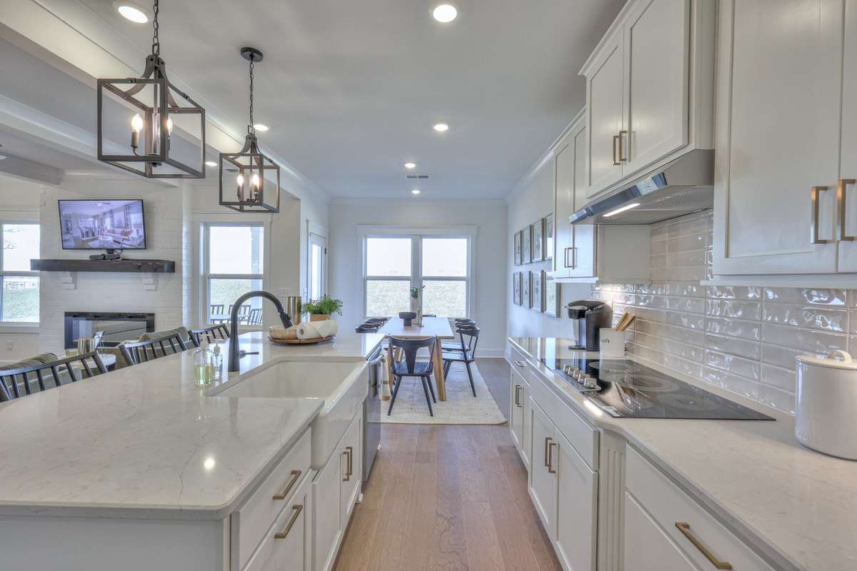 Photos are of a model home.