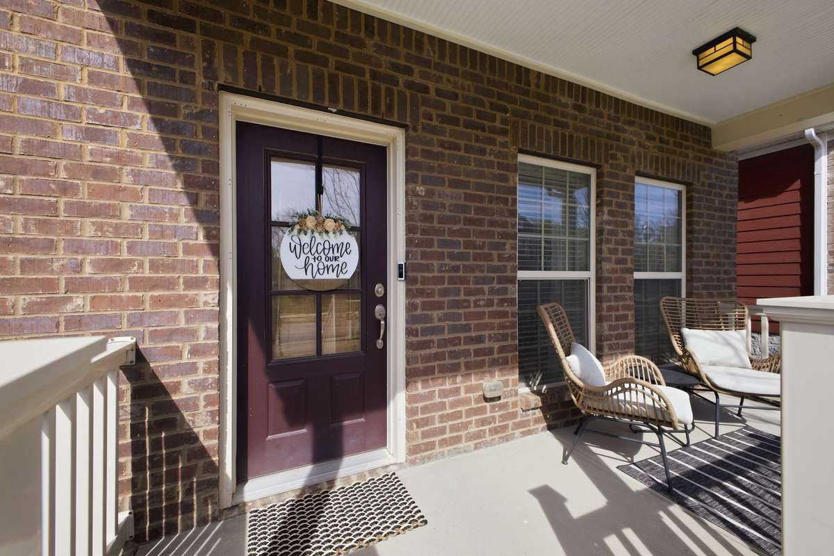 Enjoy the charming covered front porch