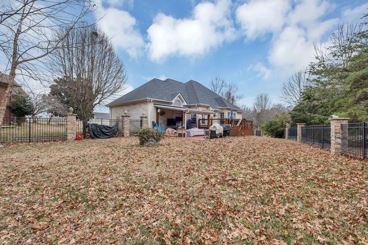 Fully fenced yard for the fur babies!