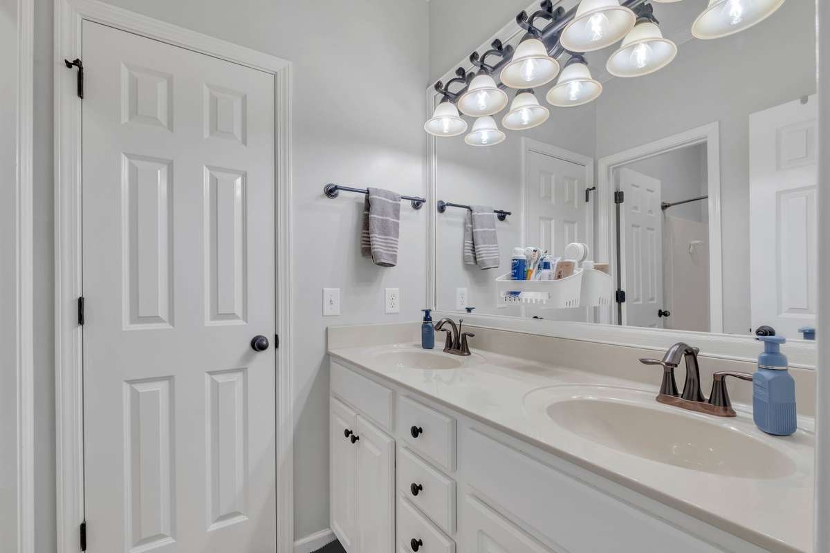 Jack & Jill Bath between Bedroom 2 and 3!  The shower space is separate!