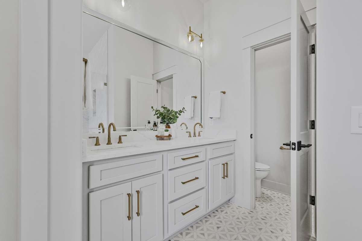 Primary bath double vanity