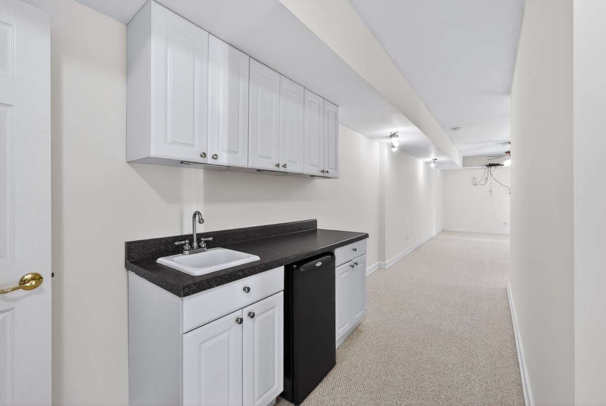 Basement wet bar.