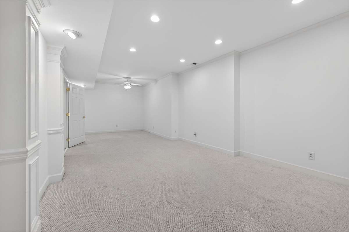 Basement room that could be used for workout/media/studio/etc.