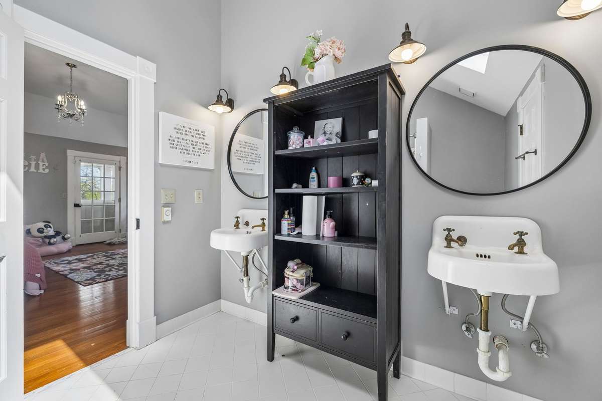 Full Bathroom with heated floors.