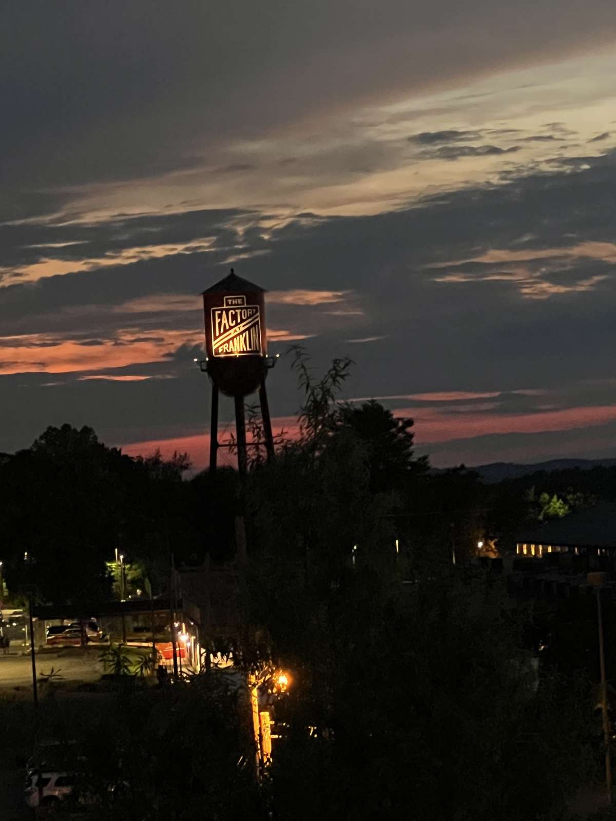 View of Factory at Franklin Water tower from rooftop