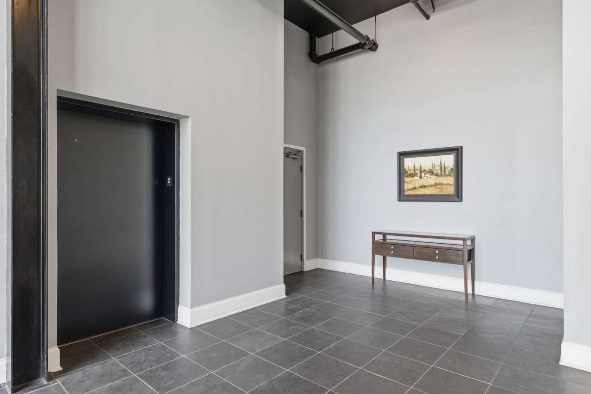 Main lobby resident elevator.