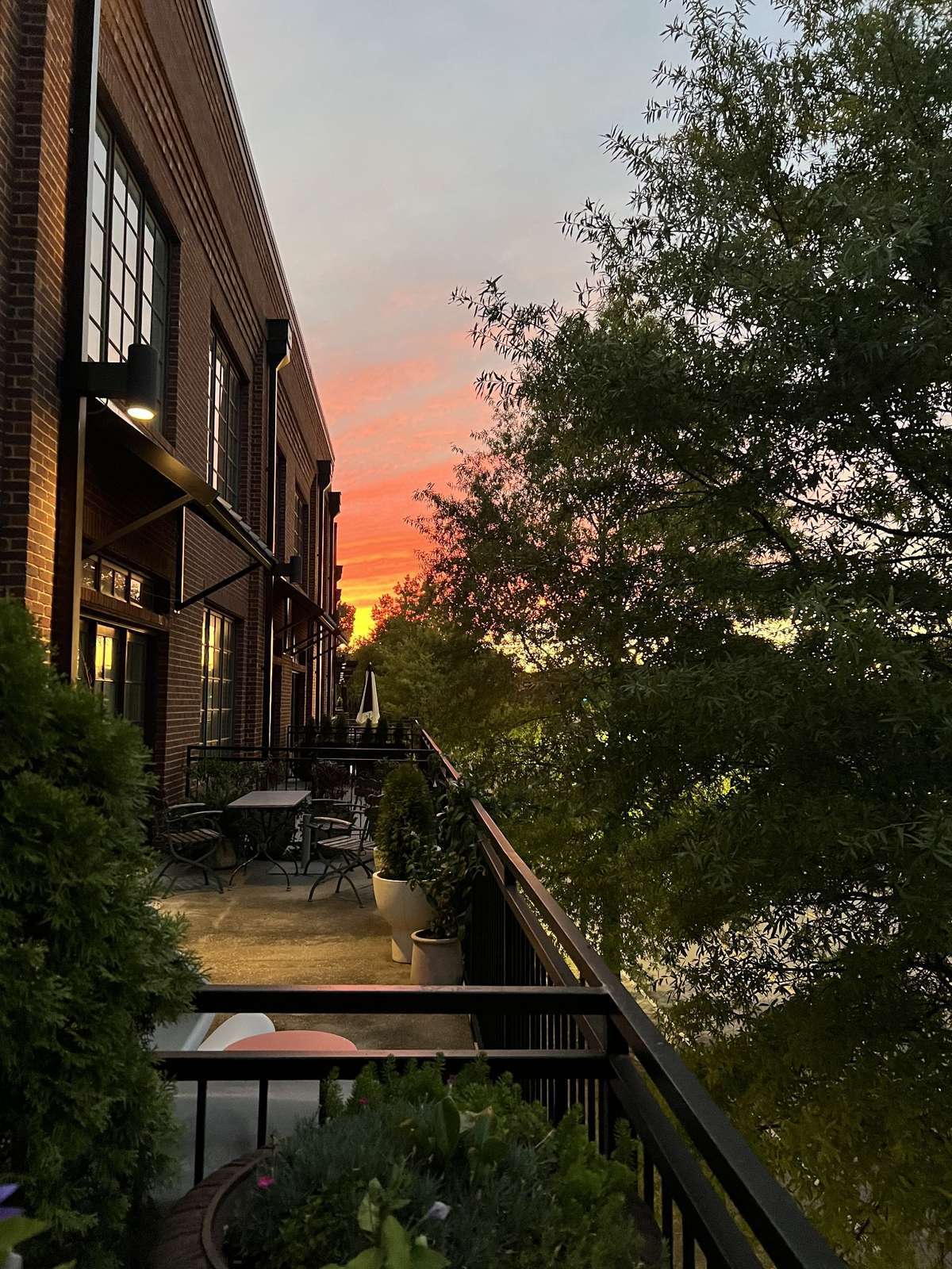 View of the Sunset from the patio