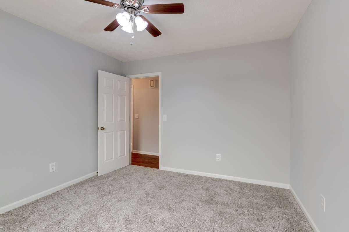Guest room 2 - new carpet and fresh paint on walls, doors, trim and ceiling!