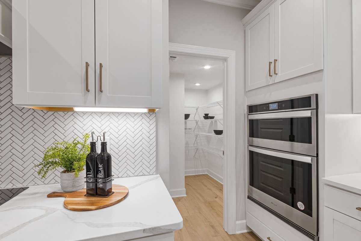 Built-in shelving will be installed in your walk-in pantry!