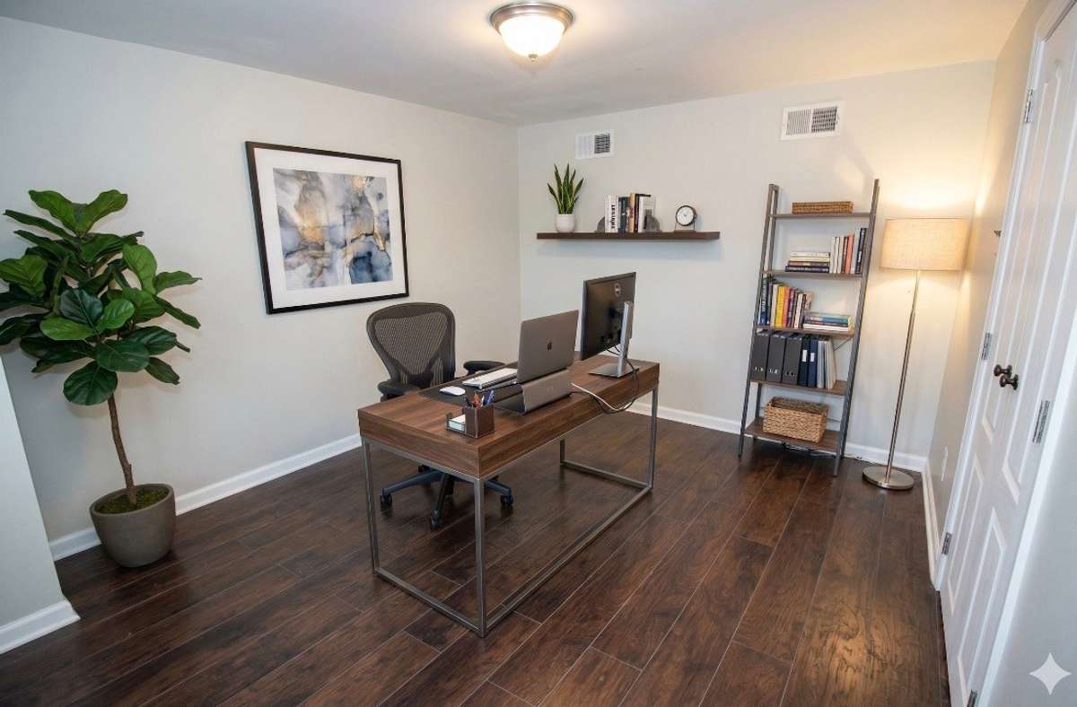 Bedroom 3/office/flex Unit A; digitally staged
