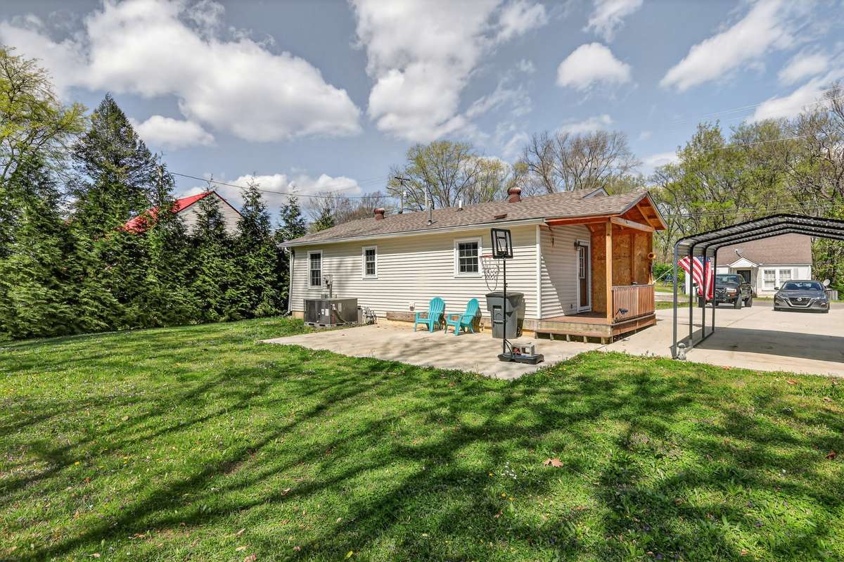 Another view of the back of the house with semi-Privacy