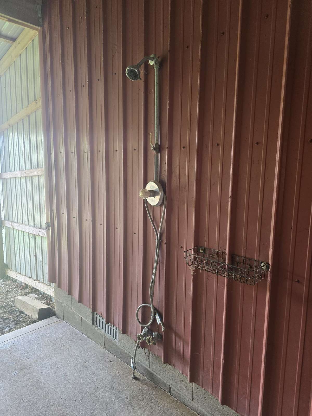 I love the outdoor shower .