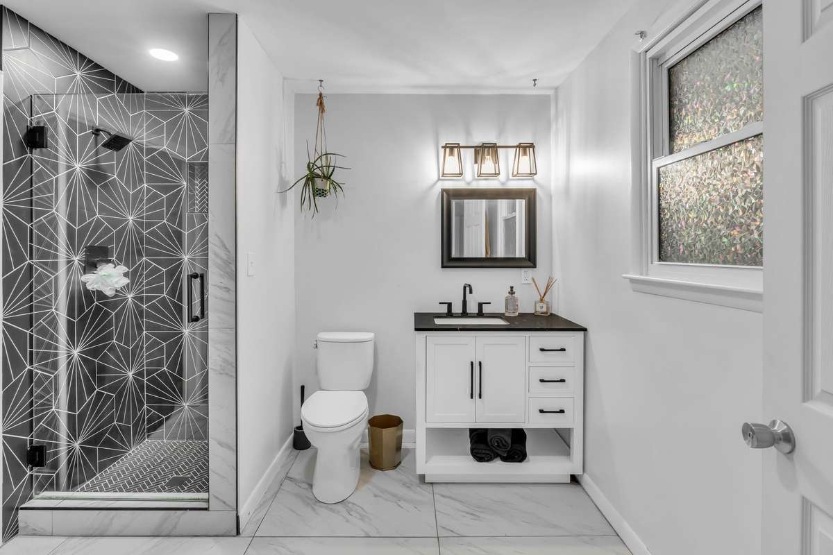 Newly Remodeled Primary Bathroom