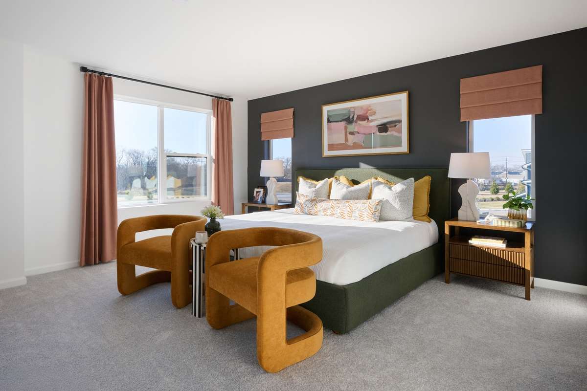Owner's retreat is massive. Photo of our furnished model home - colors may vary, see sales for specifics