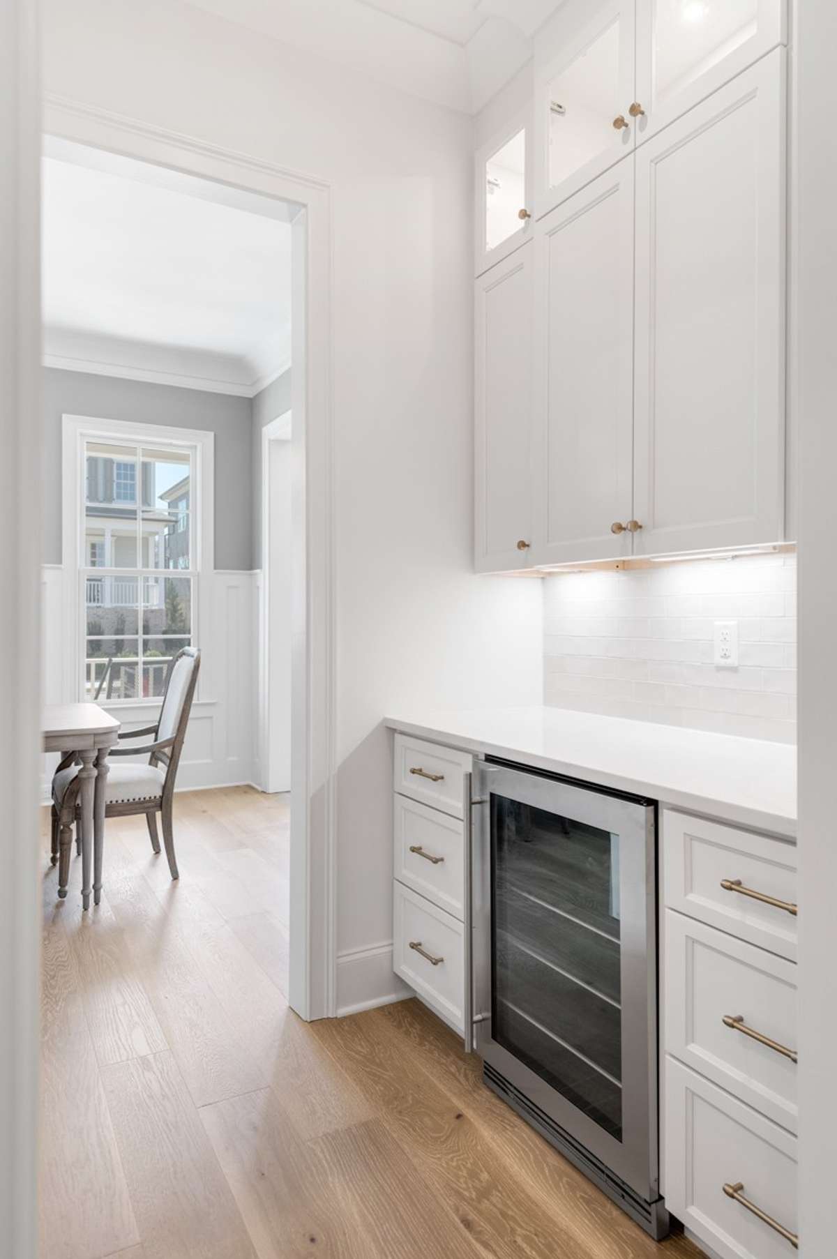 Butler's Pantry with beverage fridge.