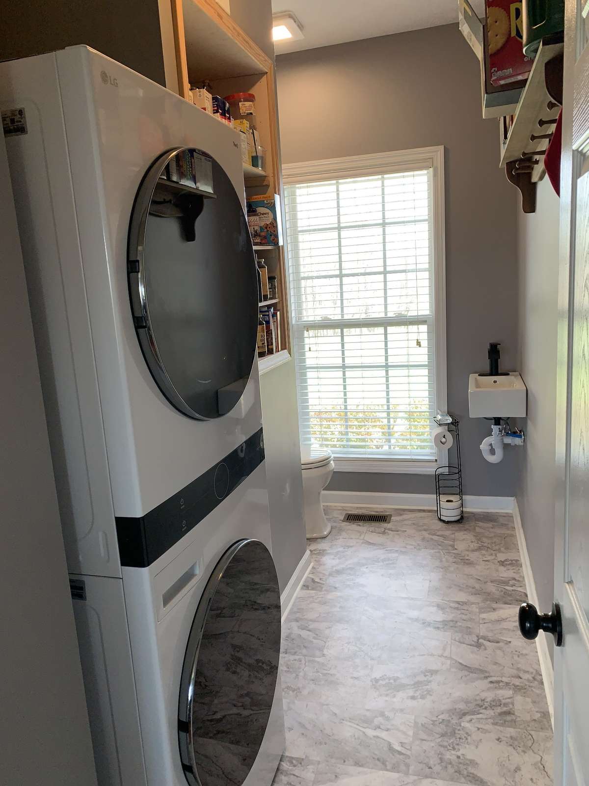 Brand new stackable washer/dryer (negotiable with accepted offer) & NEW downstairs Half Bath!