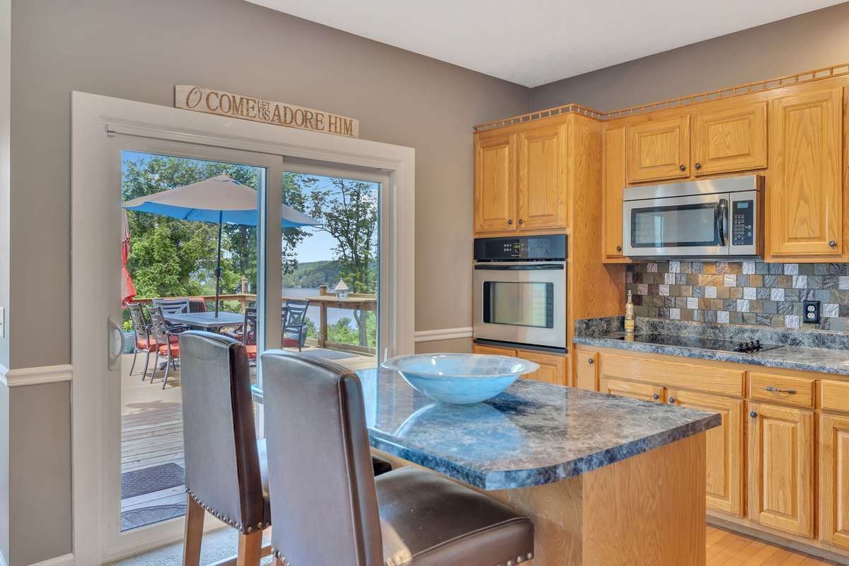 Kitchen with a Lake View!