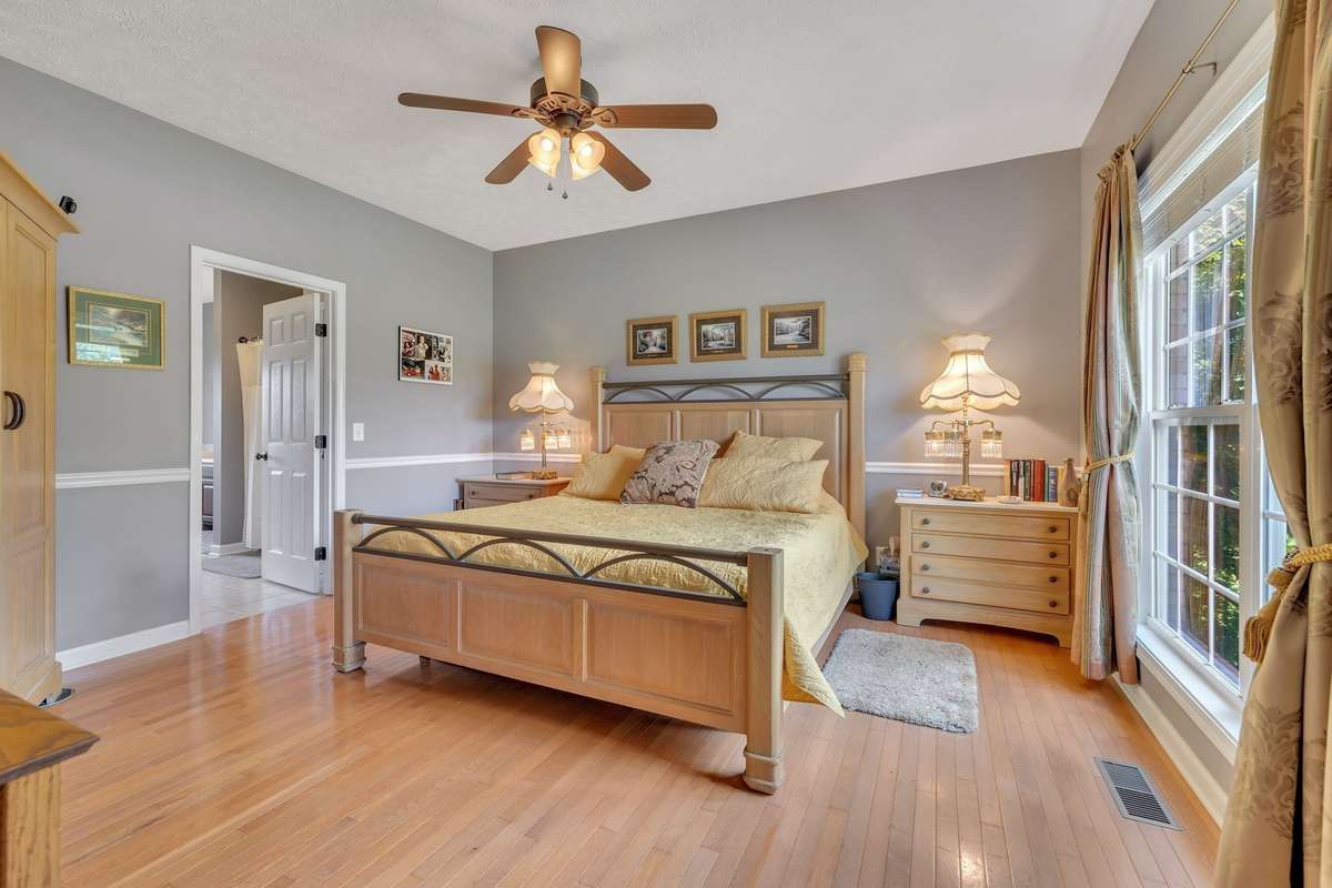 Master Suite in on the main level of the home.