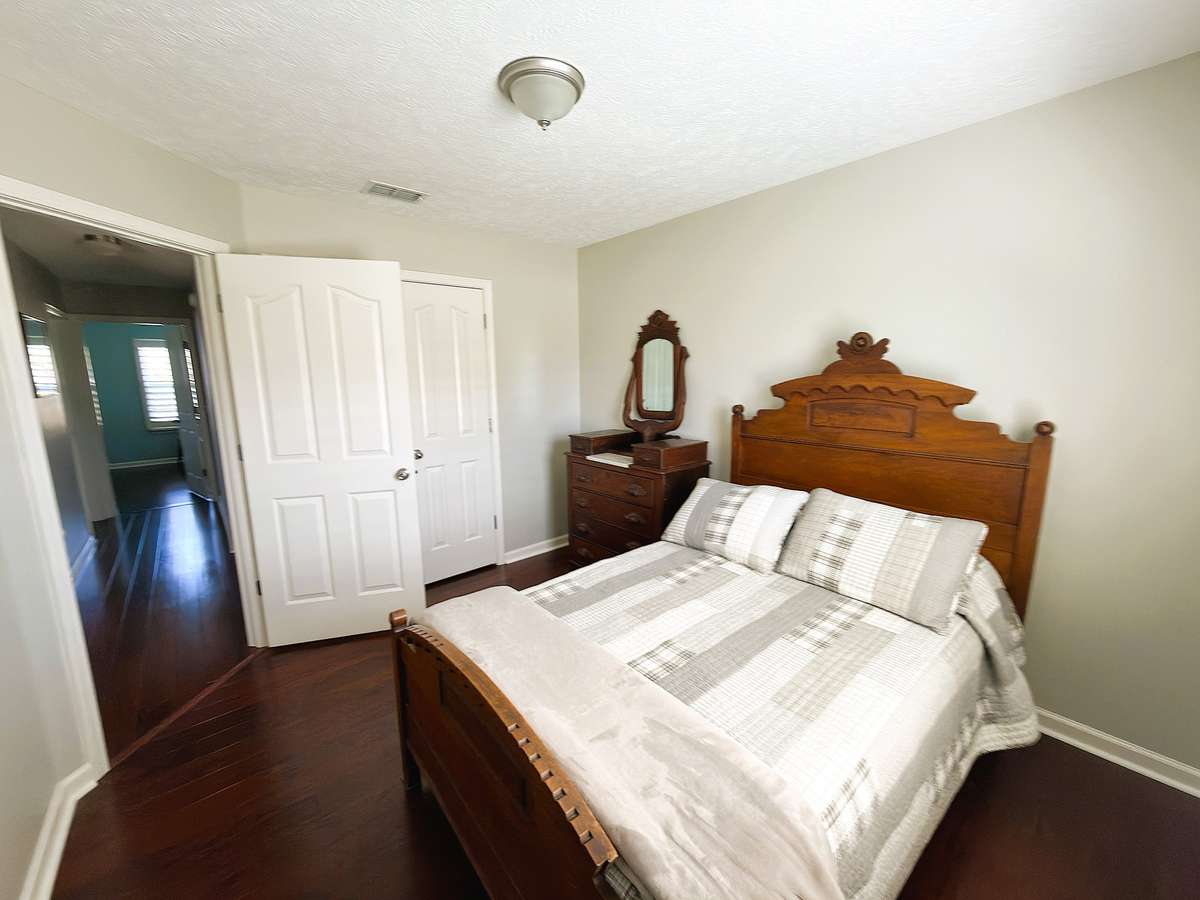One of two secondary bedrooms. Pre-wired for a ceiling fan.