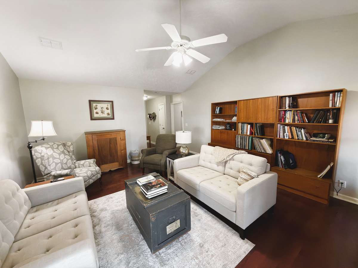 Great living room just off of the entry foyer