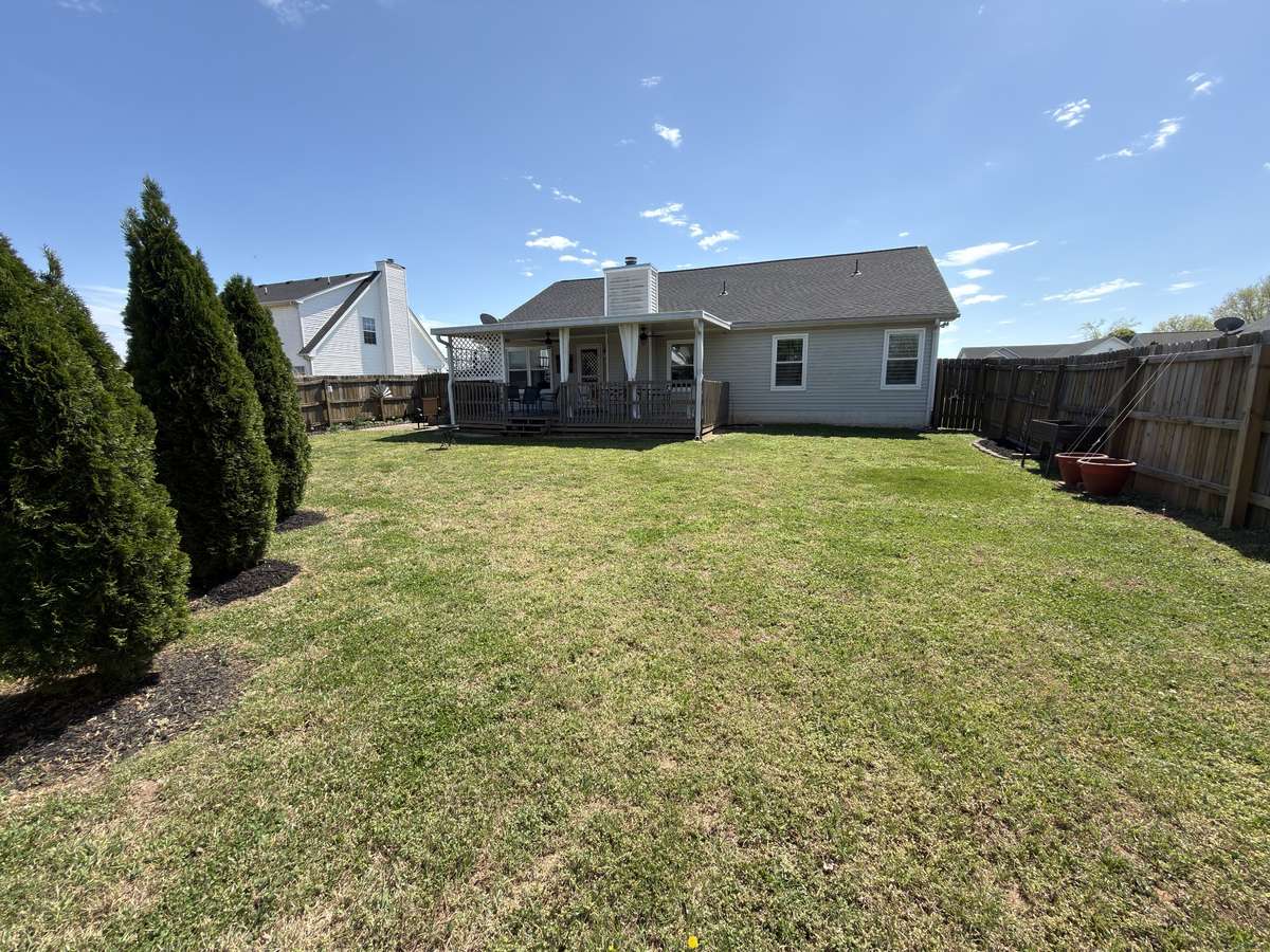 Fenced Back yard