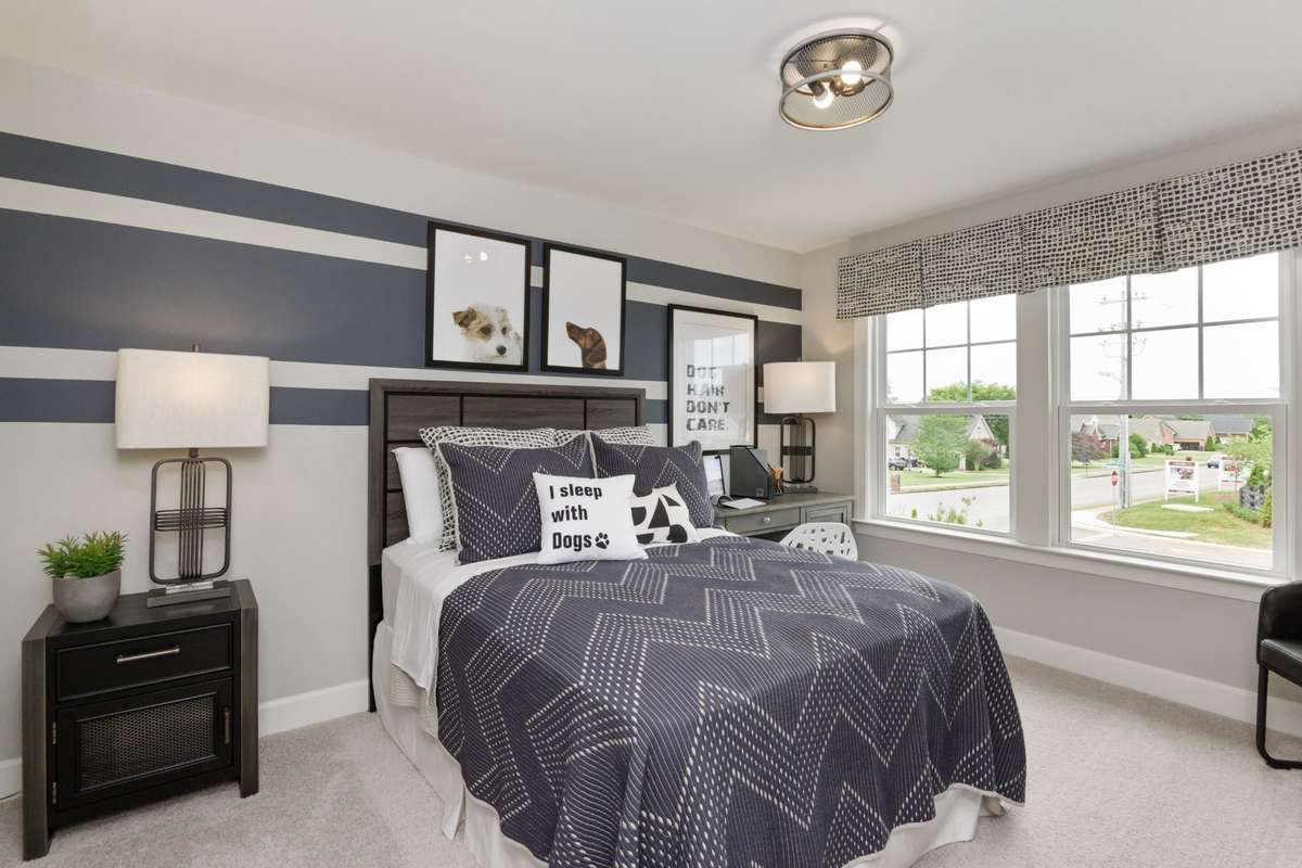 Photos are of the model home. Listing is for a to be built home. Guest Bedroom!