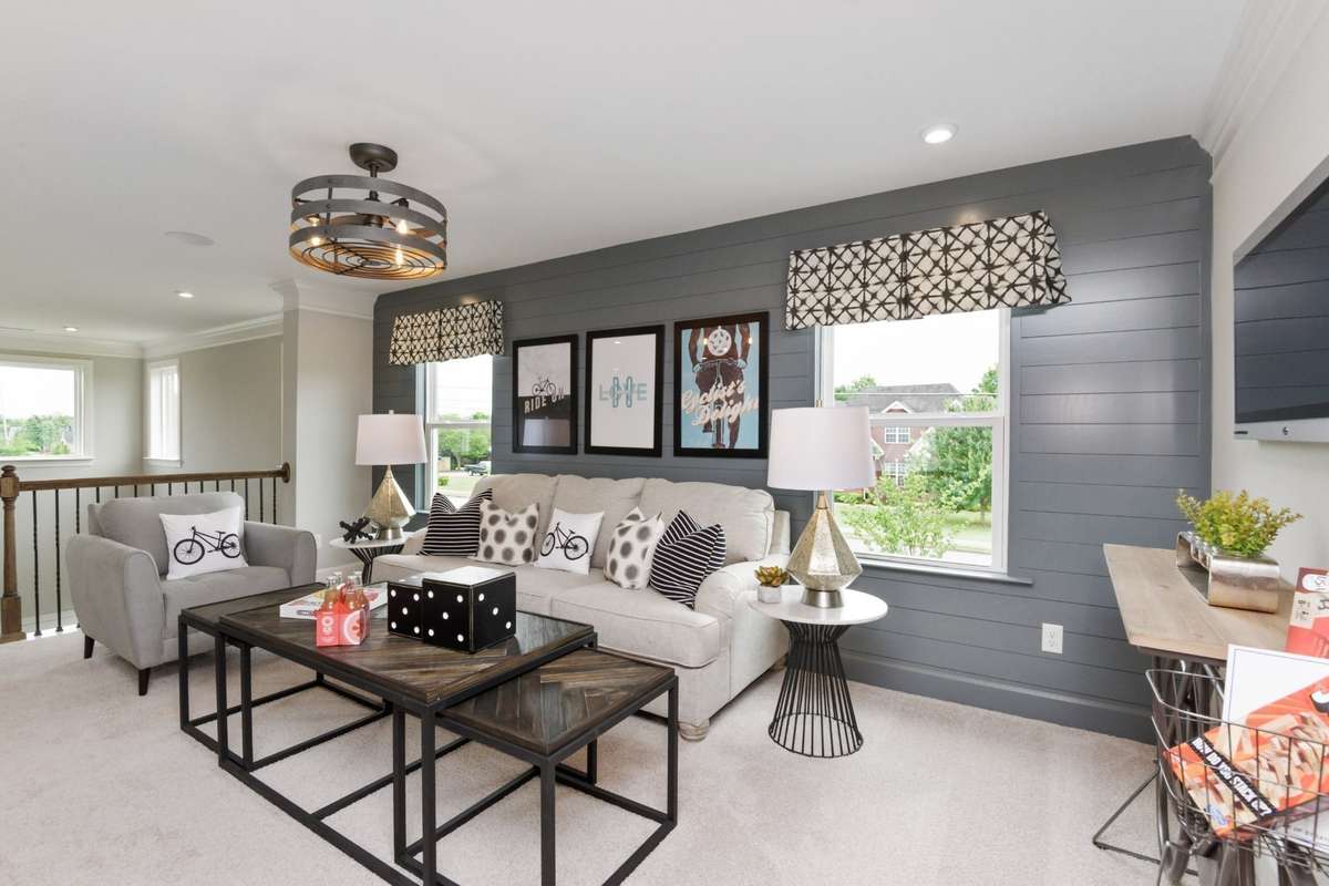 Photos are of the model home. Listing is for a to be built home. Loft Area!