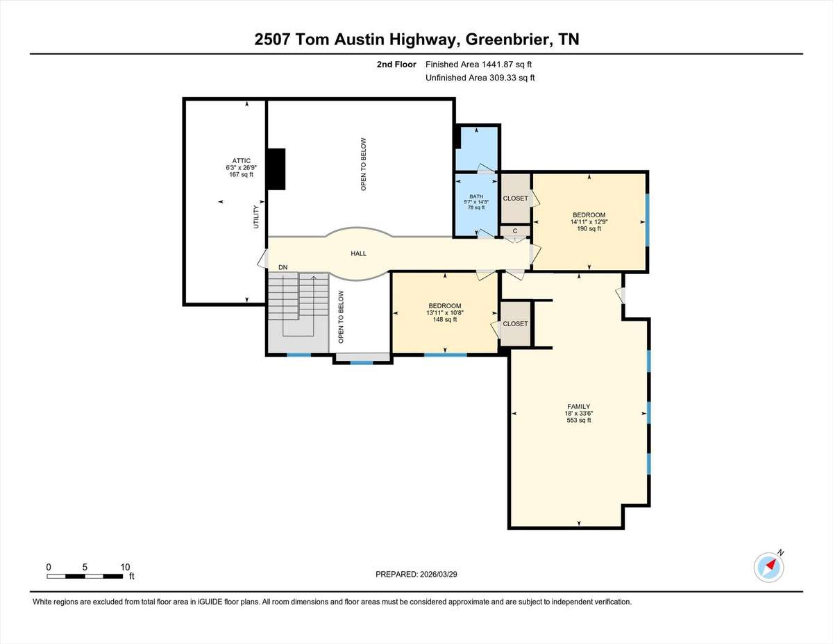 Second floor plan