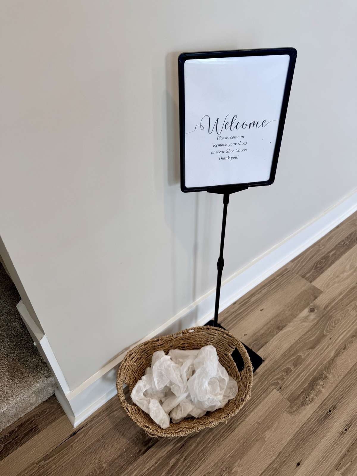 Please plan to remove your shoes or use the shoe covers provided to keep the floors pristine for the new owner. Thank you!
