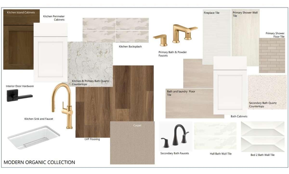Actual design options selected for this home