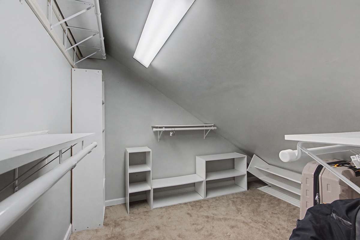 Extra closet space is great for storage too.