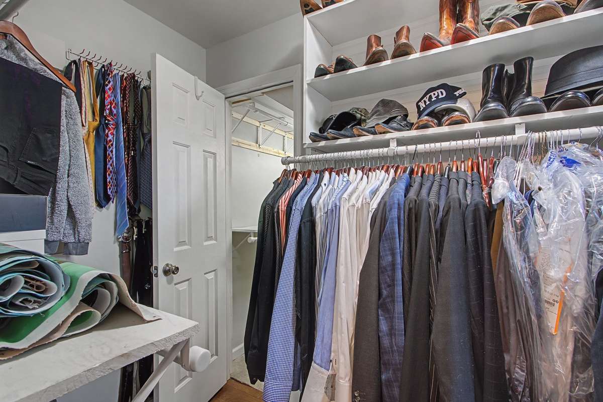 Extra large closet in the primary suite.