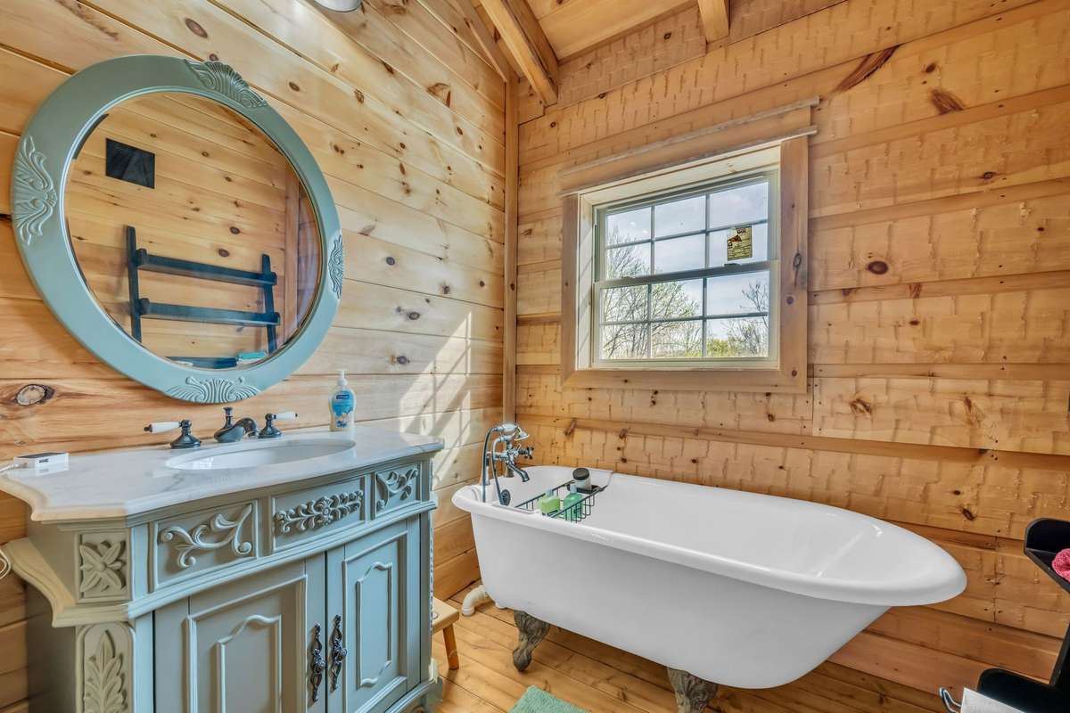Custom claw tub upstairs