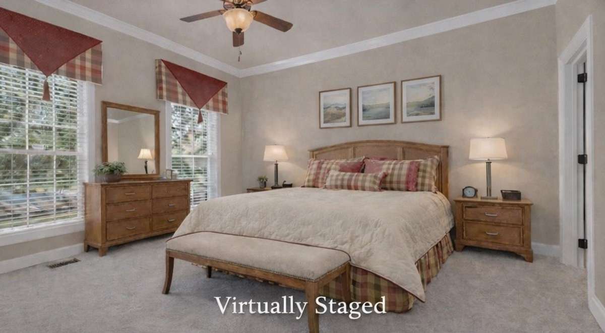 Virtual staging: furniture digitally added
