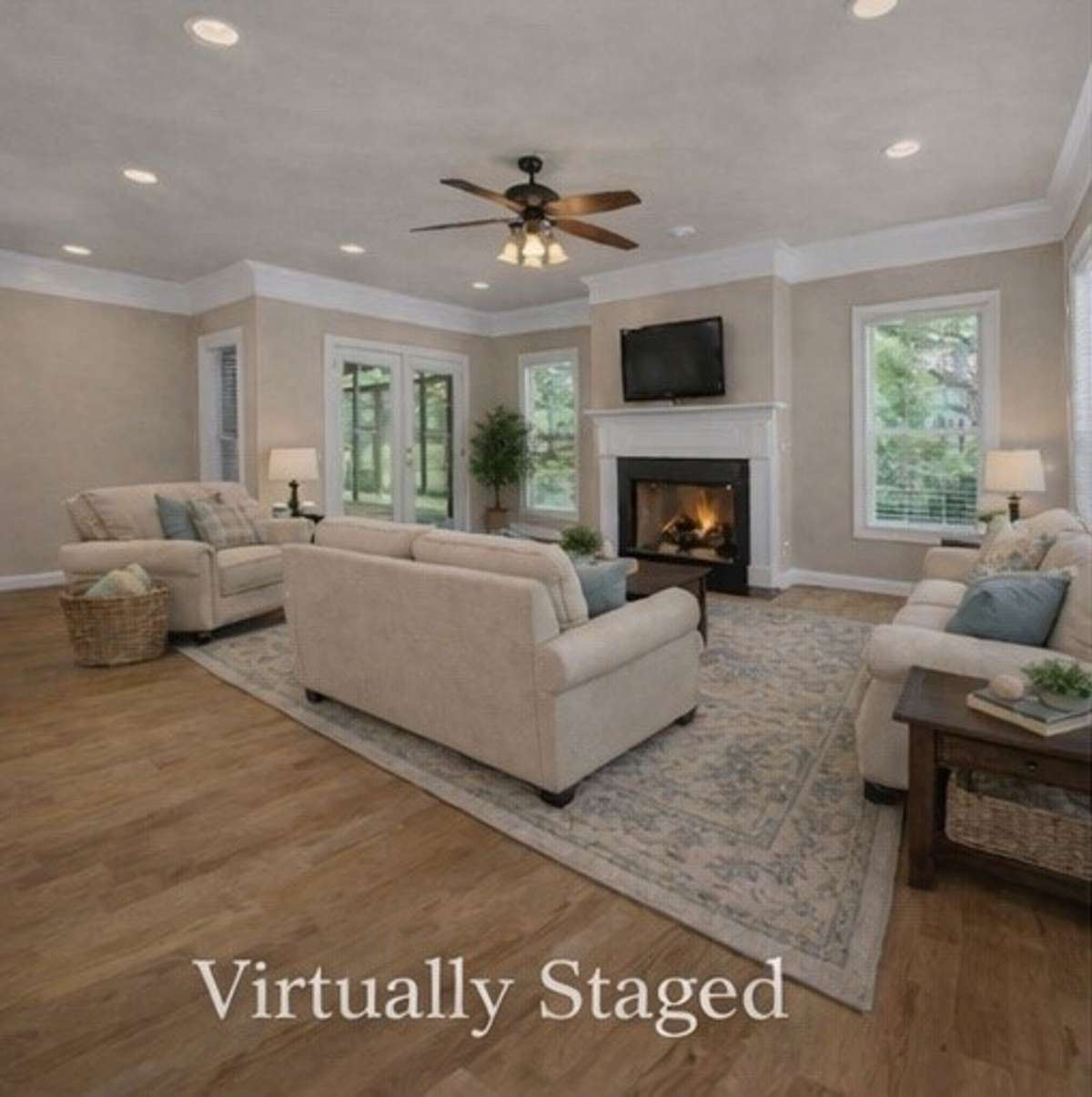 Virtual staging: furniture digitally added