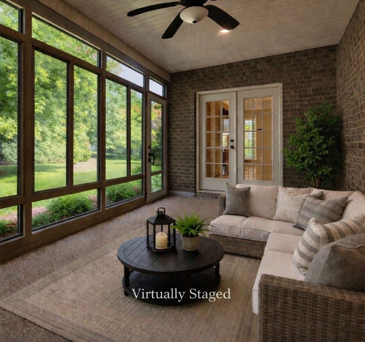 Virtual staging: furniture digitally added