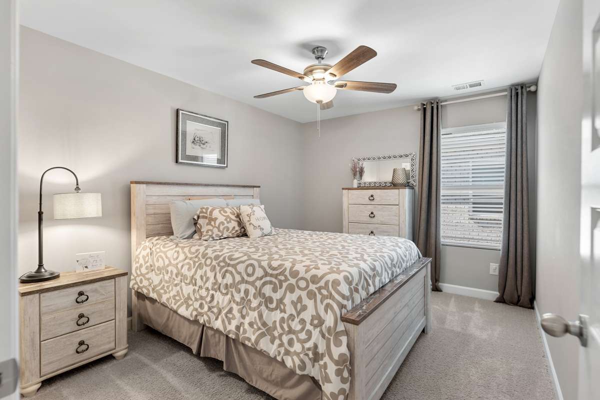 Guest Room 1 has tons of room, huge walk-in closet and again, drapes and blinds already installed.