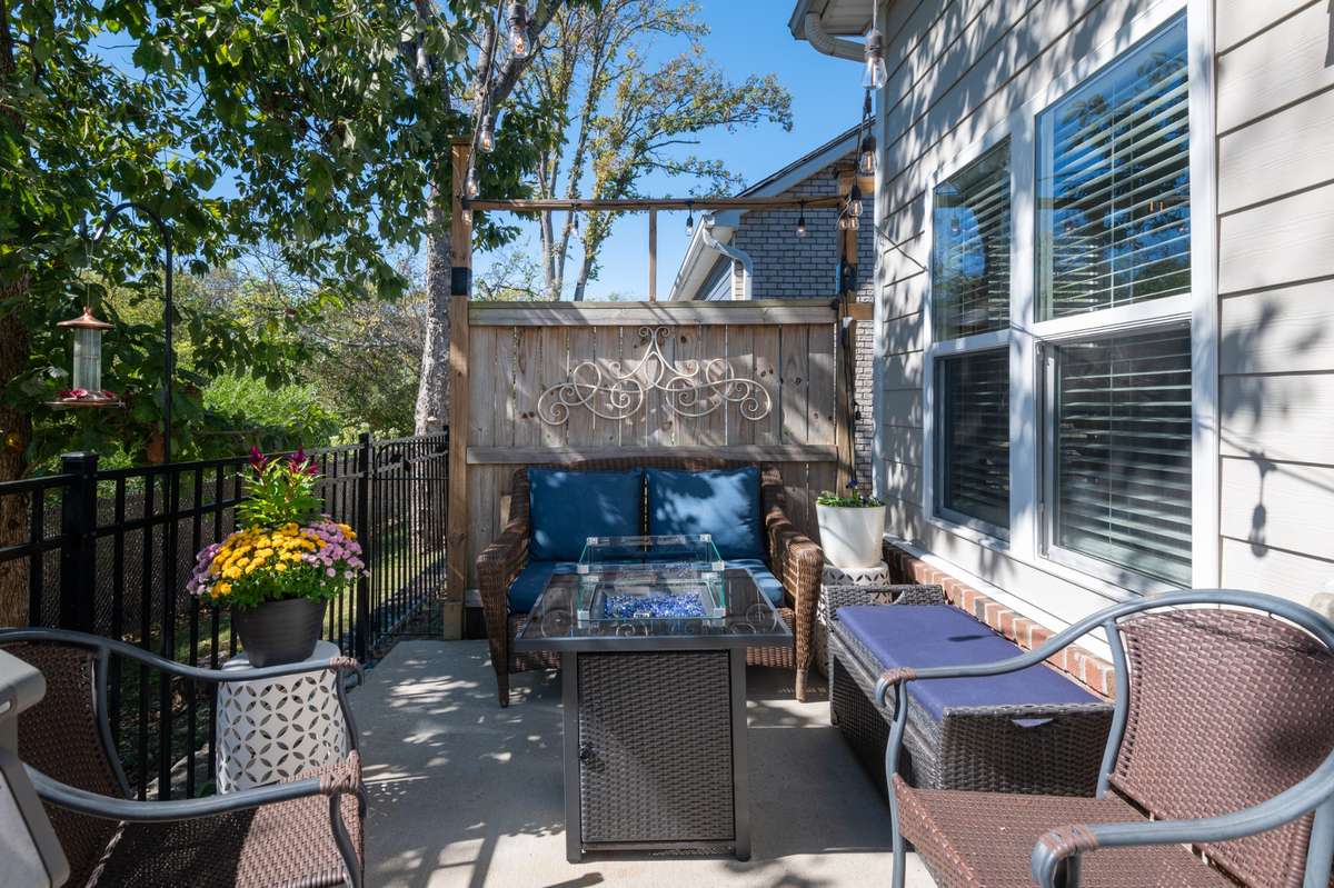 Another bonus!  The homeowners created this amazing chill zone complete with . . .