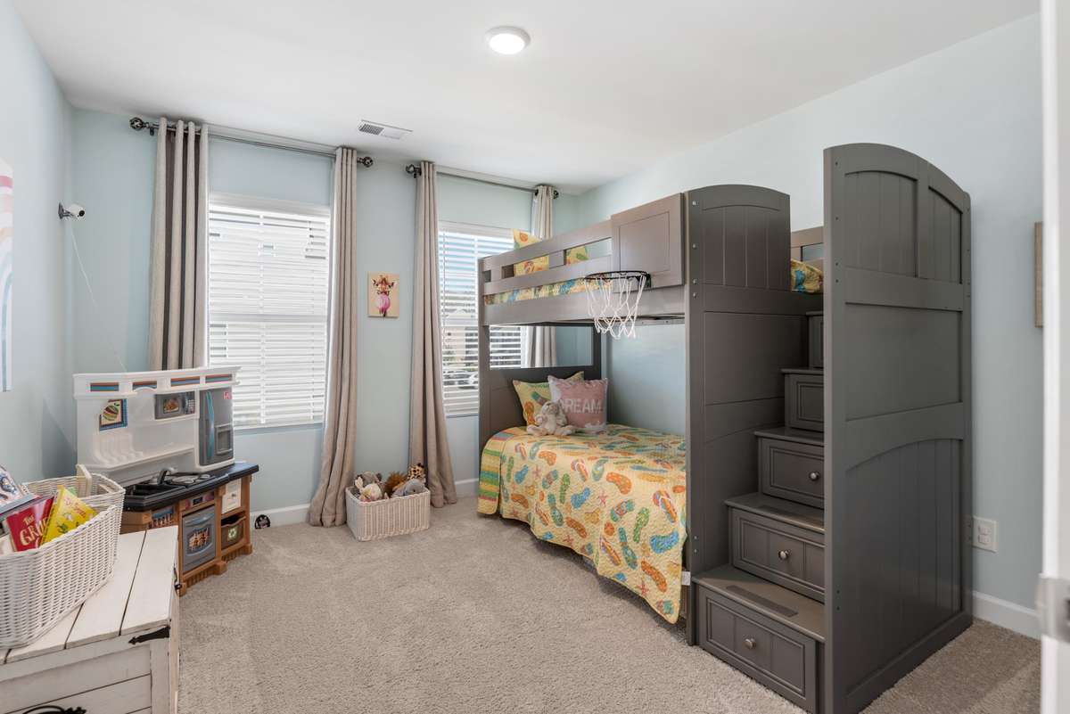 Guest Room 2 has great space and another walk-in closet.