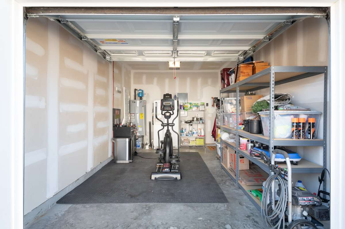 The attached one car garage can be used as an extension to the home or great storage and space.