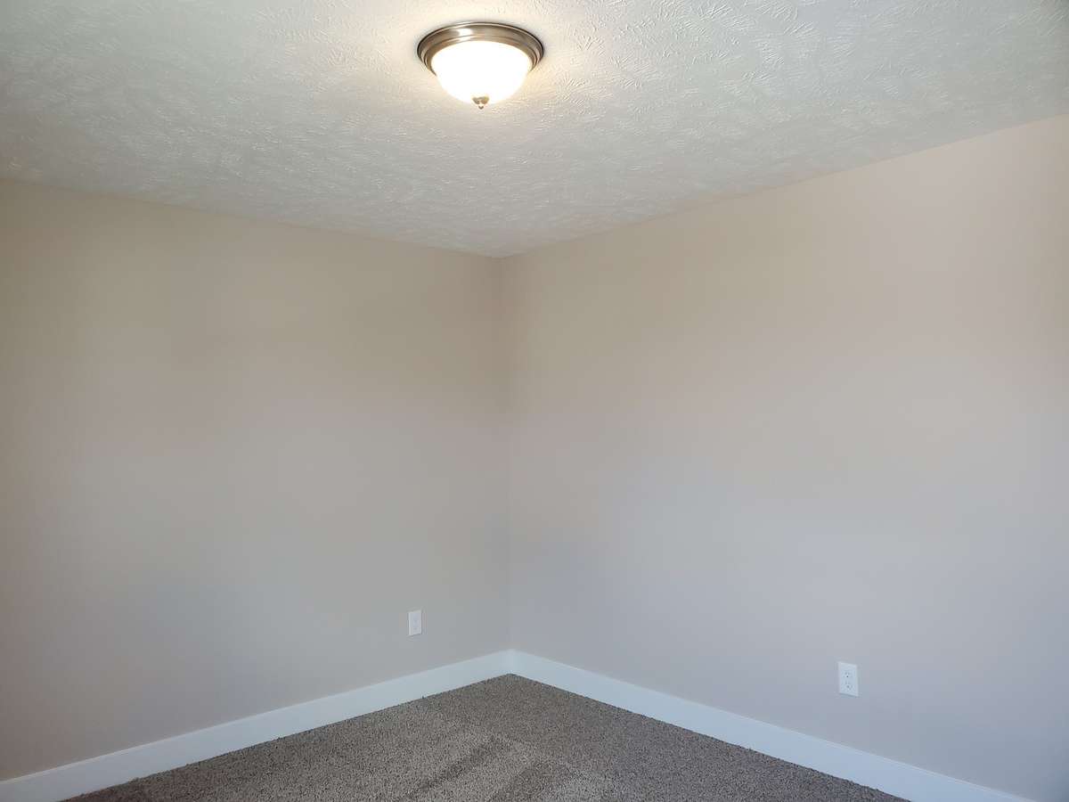 Neutral Paint and Buyers can choose Carpet Color for Bedrooms.   Previous House.