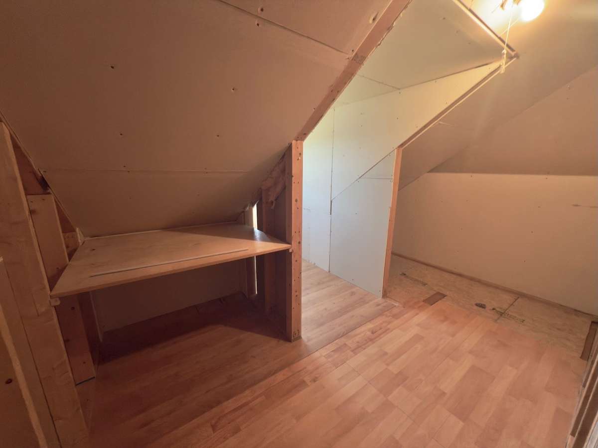 Enclosed storage area upstairs.