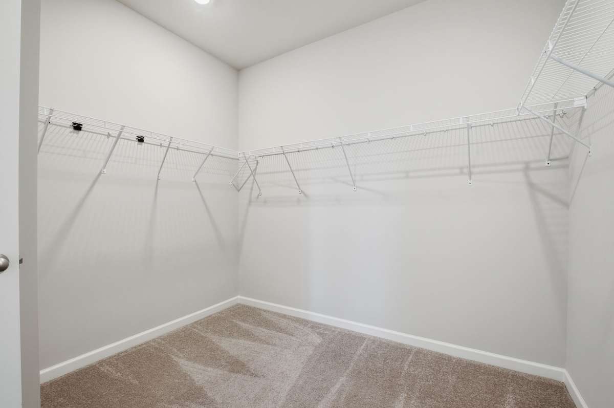 Primary closet is huge!