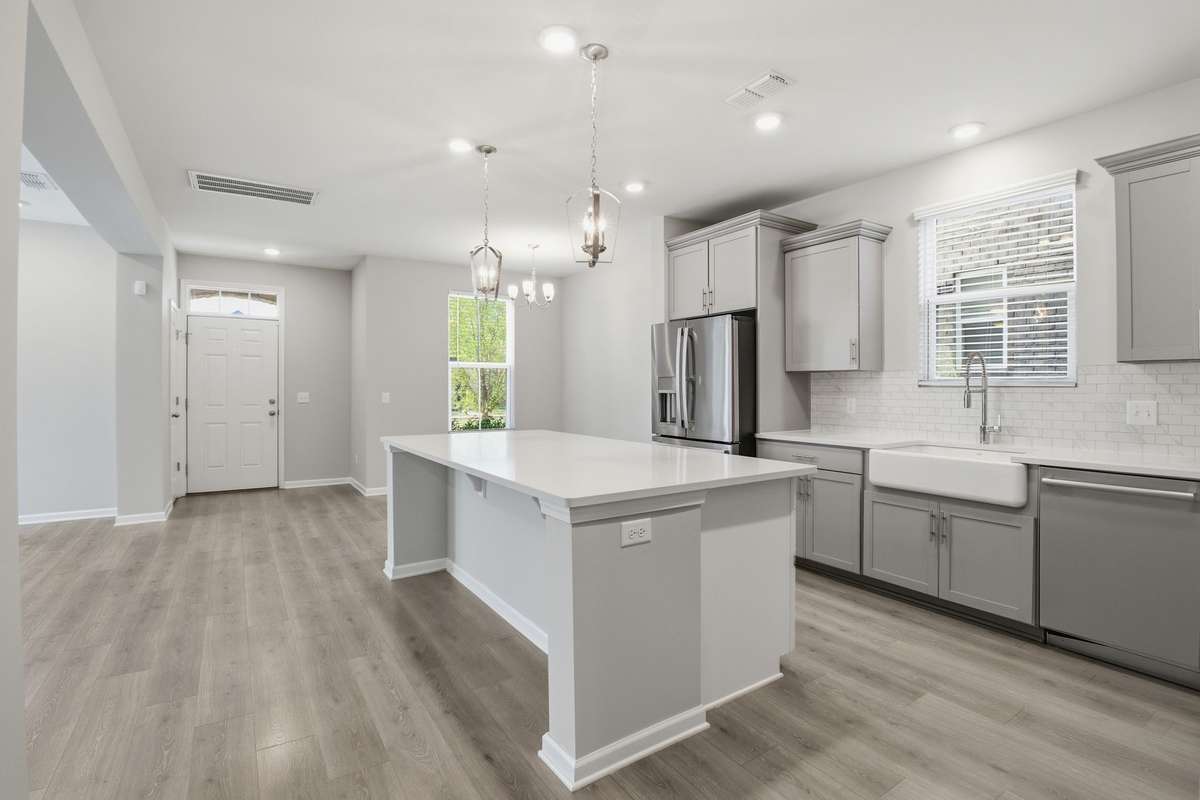 The newer refrigerator stays with the home.