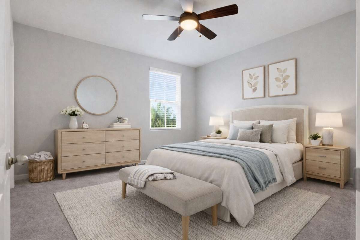 * Virtually staged next guest room.